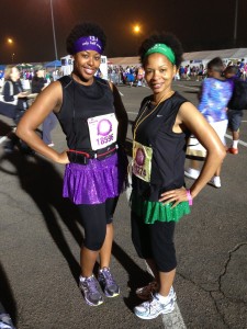Sara and I before the 13.1 miles - Photo Credit: EH